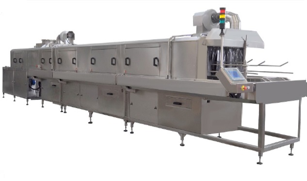 Station de lavage des caisses de transport